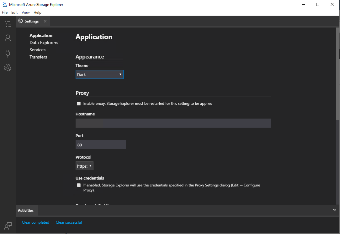 Dark theme