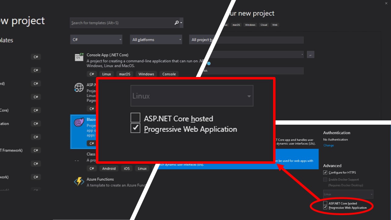 Create Blazor PWA