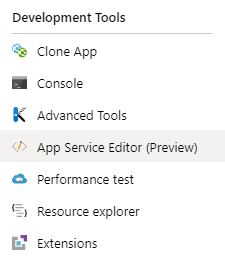 App Service Editor to the Rescue — illustration 1