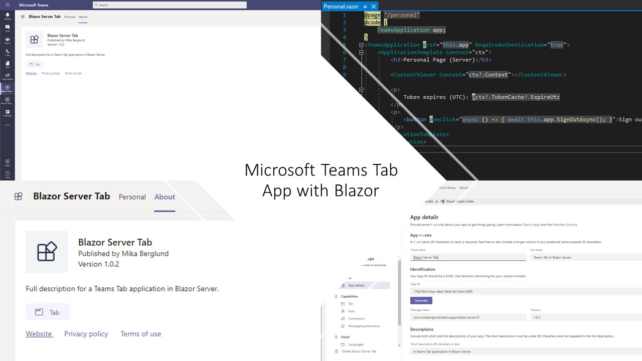 Microsoft Teams App With Blazor Server or Blazor WebAssembly
