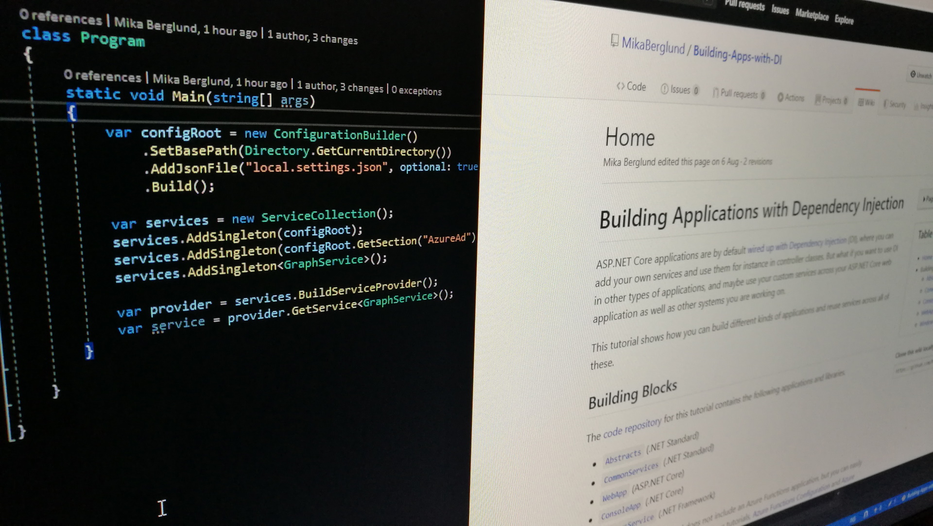 Using Dependency Injection in a Console Application