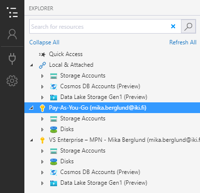 where does azure storage emulator stores files on disk