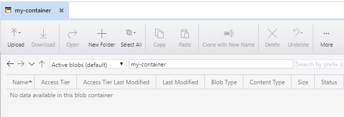 Working with blobs in a blob container.