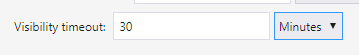 Specifying a visibility timeout for a message.
