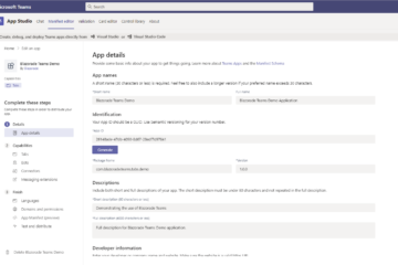 Microsoft Teams App with Blazor